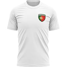 Portugal Mens Football Tshirt - Portuguese Badge Pocket Design - Football Supporters Tee Men