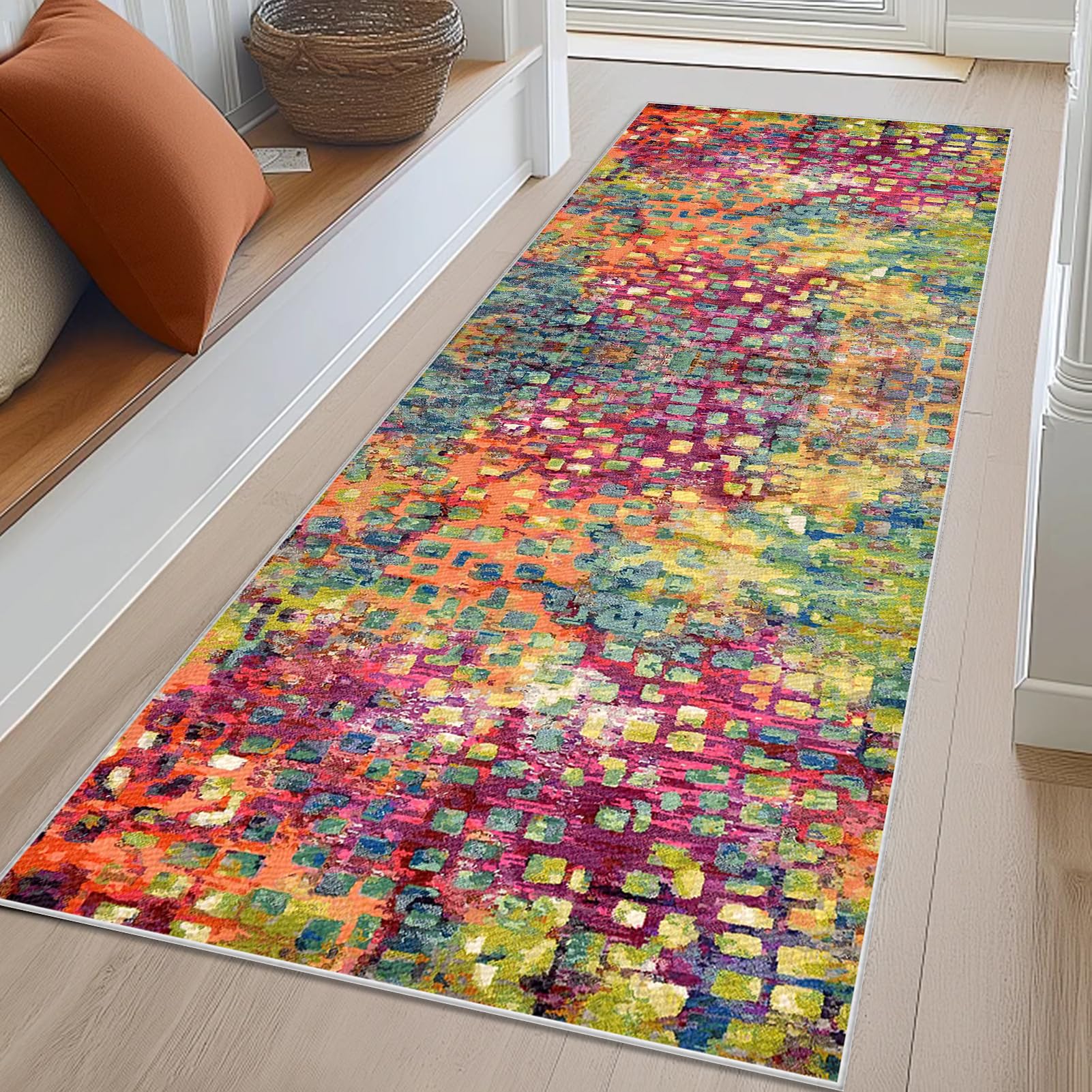Dywan kuchenny przed zlewem do wnętrz wejścia 120 x 320 cm Długi dywanik antypoślizgowy dywanik z krótkim włosiem chłonny dywanik do drzwi długa mata podłogowa do przedpokoju kuchnia sypialnia