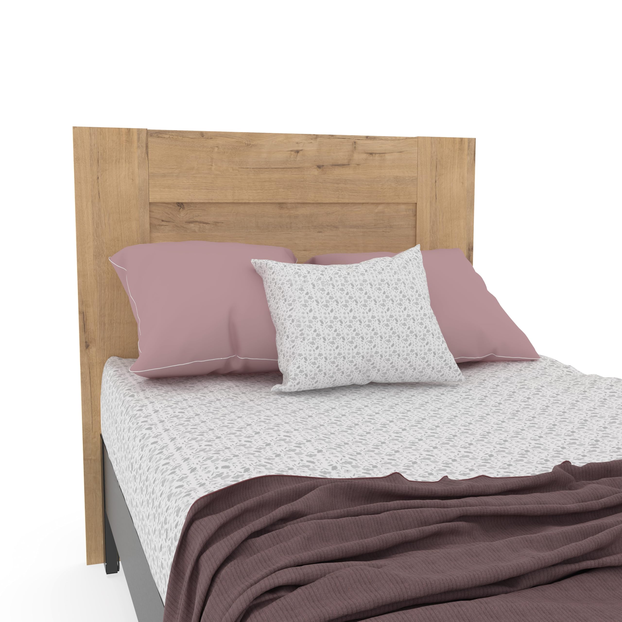 MUEBLES PITARCH -Testiera per letto da 100 moderno, rovere oro, 106 x 164 x 2,2 cm, camera singola, vintage, collezione Aroa