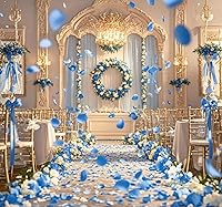 Vista 48 de CODE FLORIST 1100 pétalos de rosa de seda para el día de San Valentín, pétalos de rosa falsos para noches románticas, bodas, propuestas