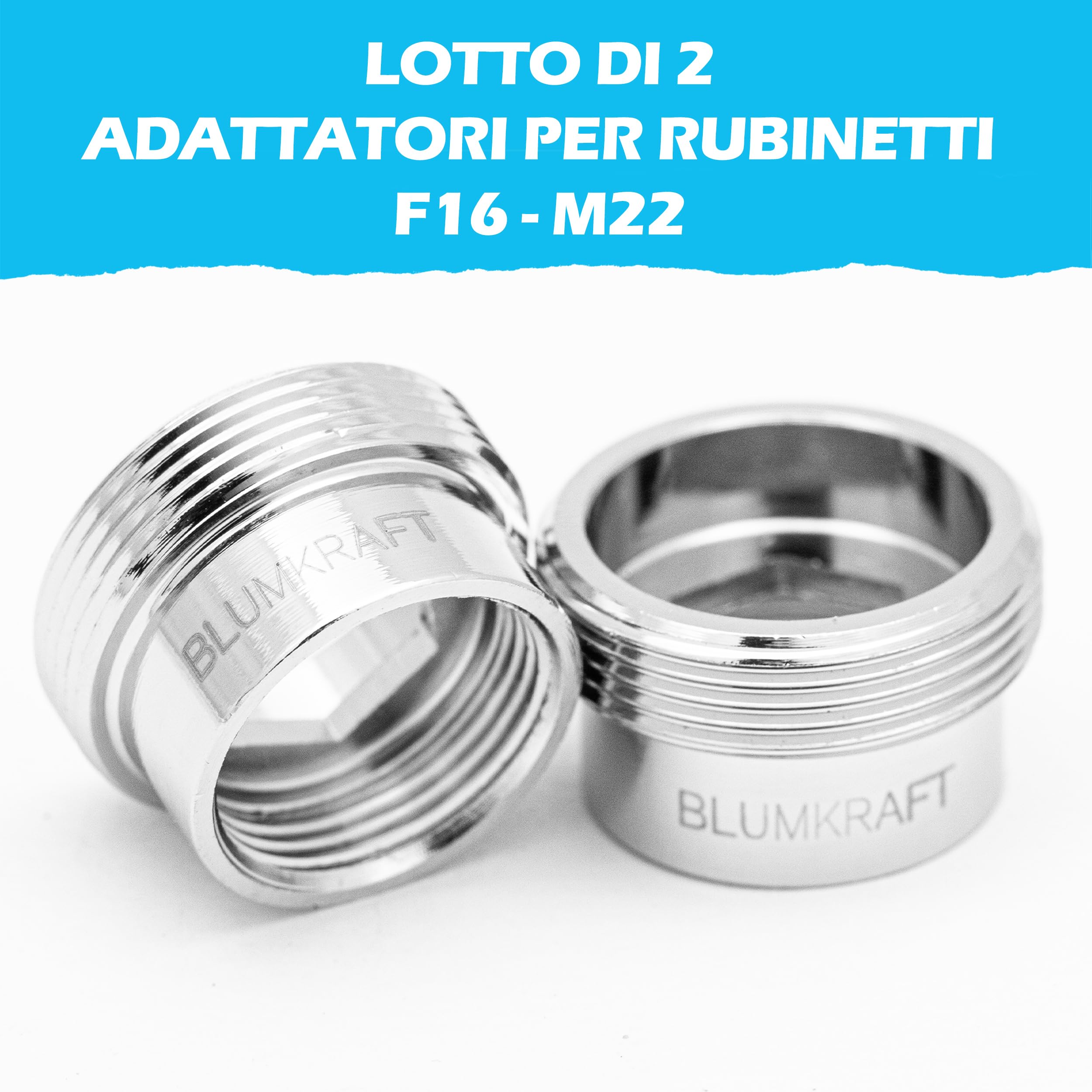 Nulot Adattatore per Rubinetto,2 Pz,Filettatura aschio Connettore