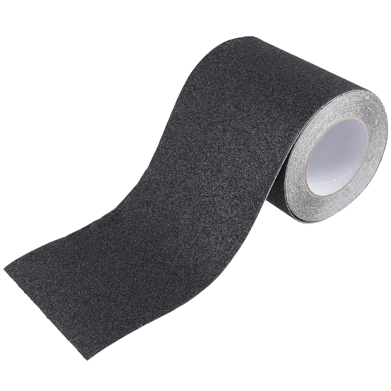 Lot de 2 rouleaux de ruban adhésif antidérapant - 15 cm x 10 m - Imperméable - Noir - Pour escaliers, terrasses, scooters
