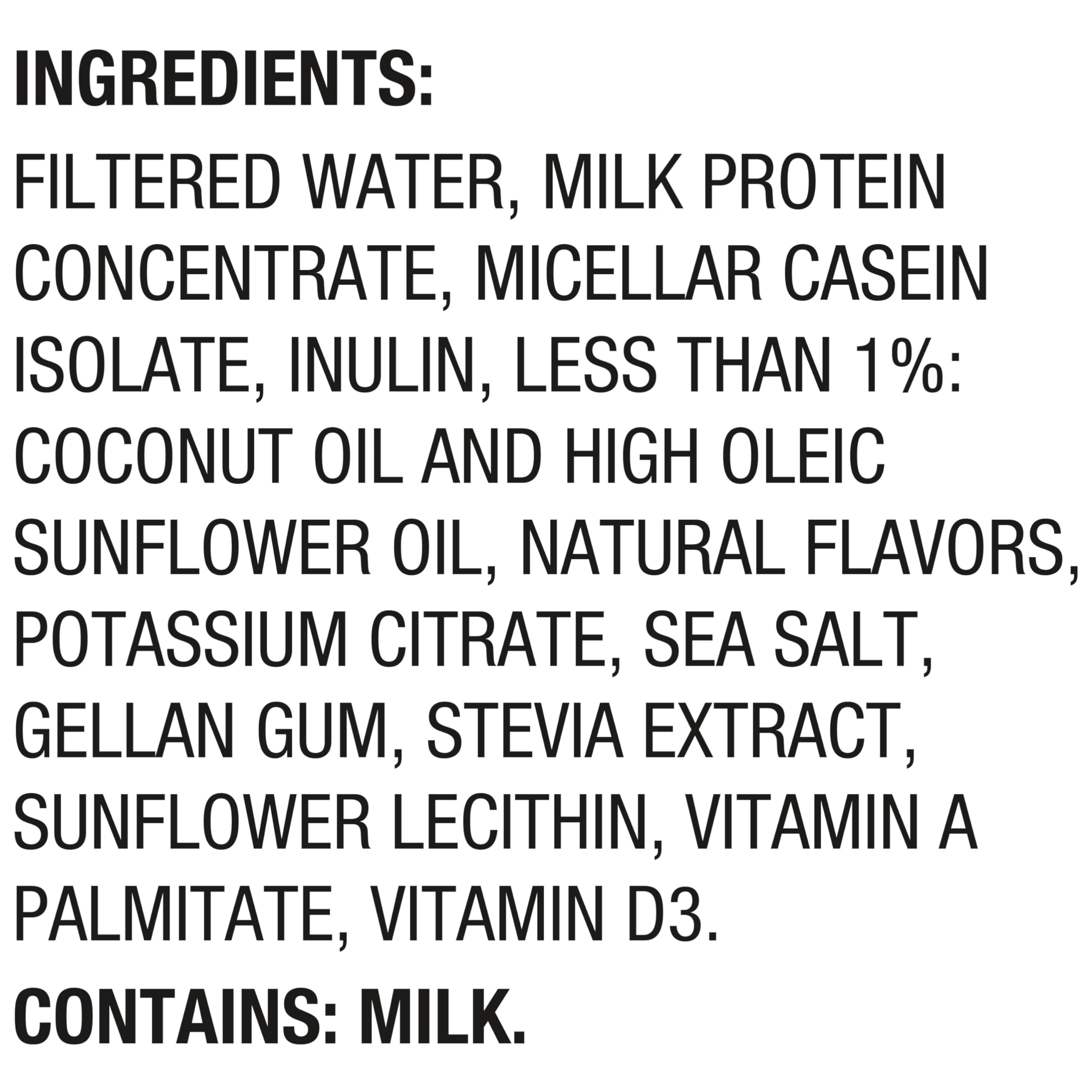 Oikos Protein Shake, Vanilla, 30g High Protein Drinks, Shelf Stable, Ready to Drink, 5g Prebiotic Fiber, 12 fl oz Bottle, 12 Count​