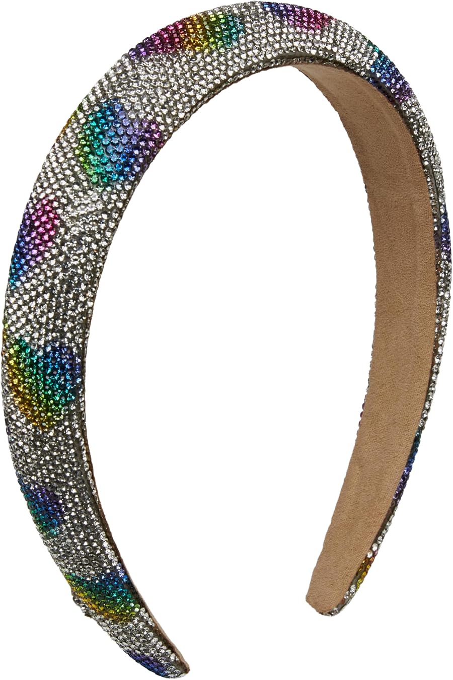 The Heart Throb — Kids' Rhinestone Rainbow Heart Headband