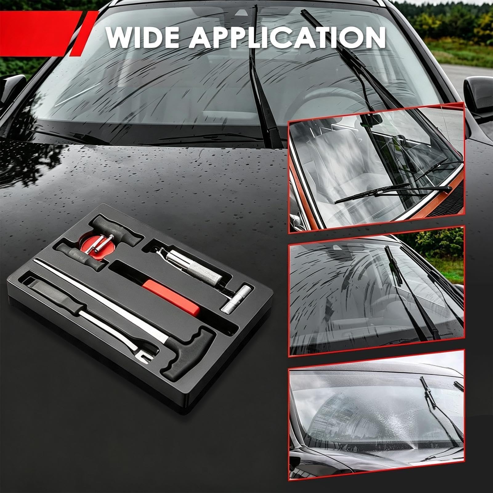 Windshield Removal Tools - 7 Piece Set | Steel Wire Saw, Alloy Steel