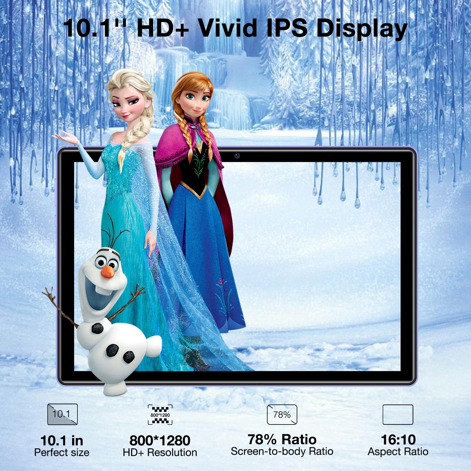 DOOGEE U10 Tablet 9GB RAM+128GB ROM/TF 1TB Tablet 10 Pollici, Android 13 Tablet in Offerta, Bluetooth 5.0 | WiFi-6 | 5060mAh | 1280 * 800 | 5MP+8MP | Widevine L1 | TÜV Luce Blu Bassa