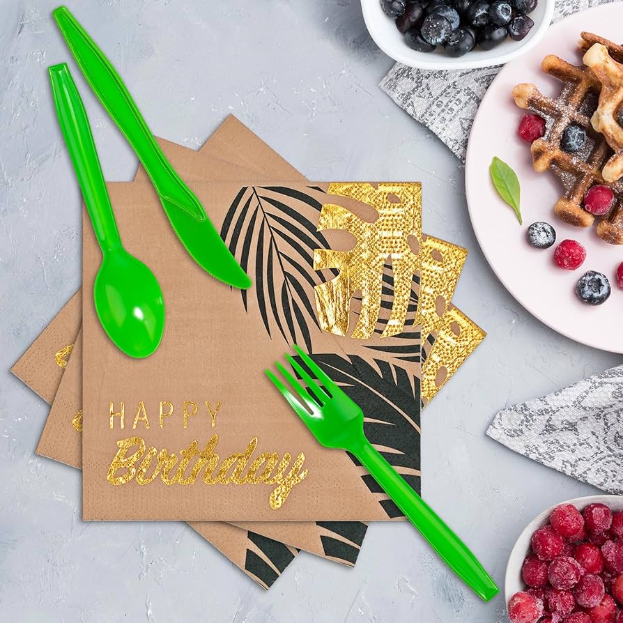 Platos Y Servilletas De Safari De La Selva, Suministros Para