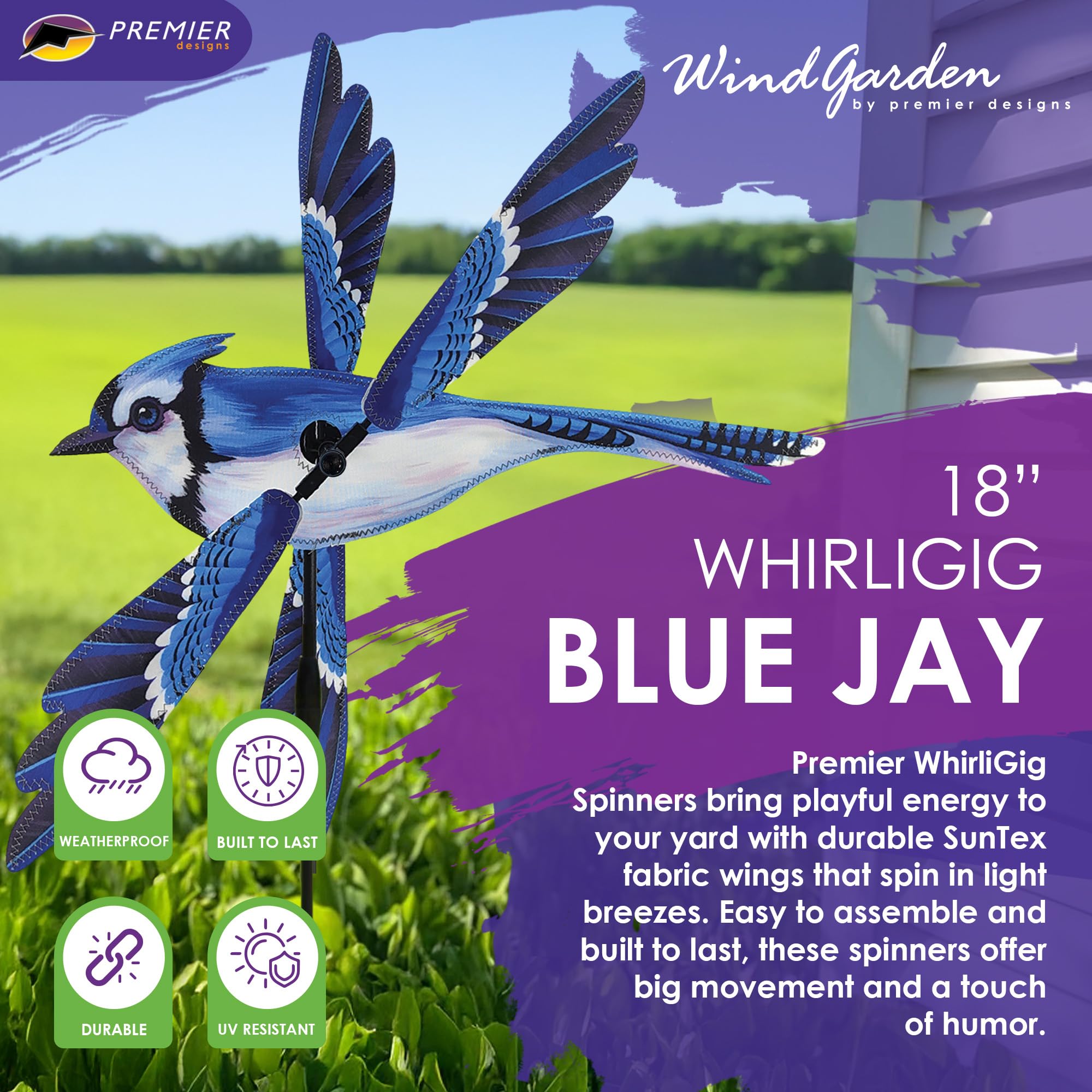 Amazon.com: Whirligig Spinner Blue Jay 18