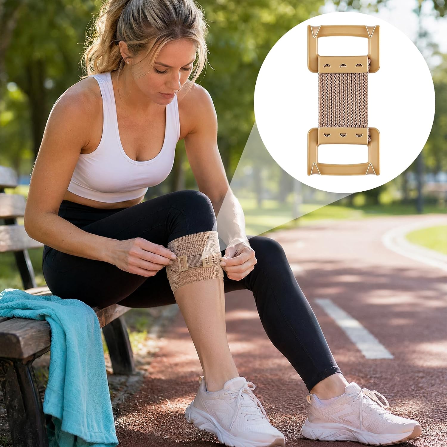15 Pcs Coffee Bandage Clips, Elastic Bandage Clip, Coffee