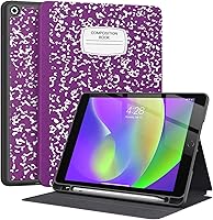 Vista 22 de Supveco Funda para iPad de 9ª/8ª/7ª Generación 10.2 pulgadas (Modelo 2021/2020/2019) con Soporte para Lápiz, Funda Folio Premium con Soporte