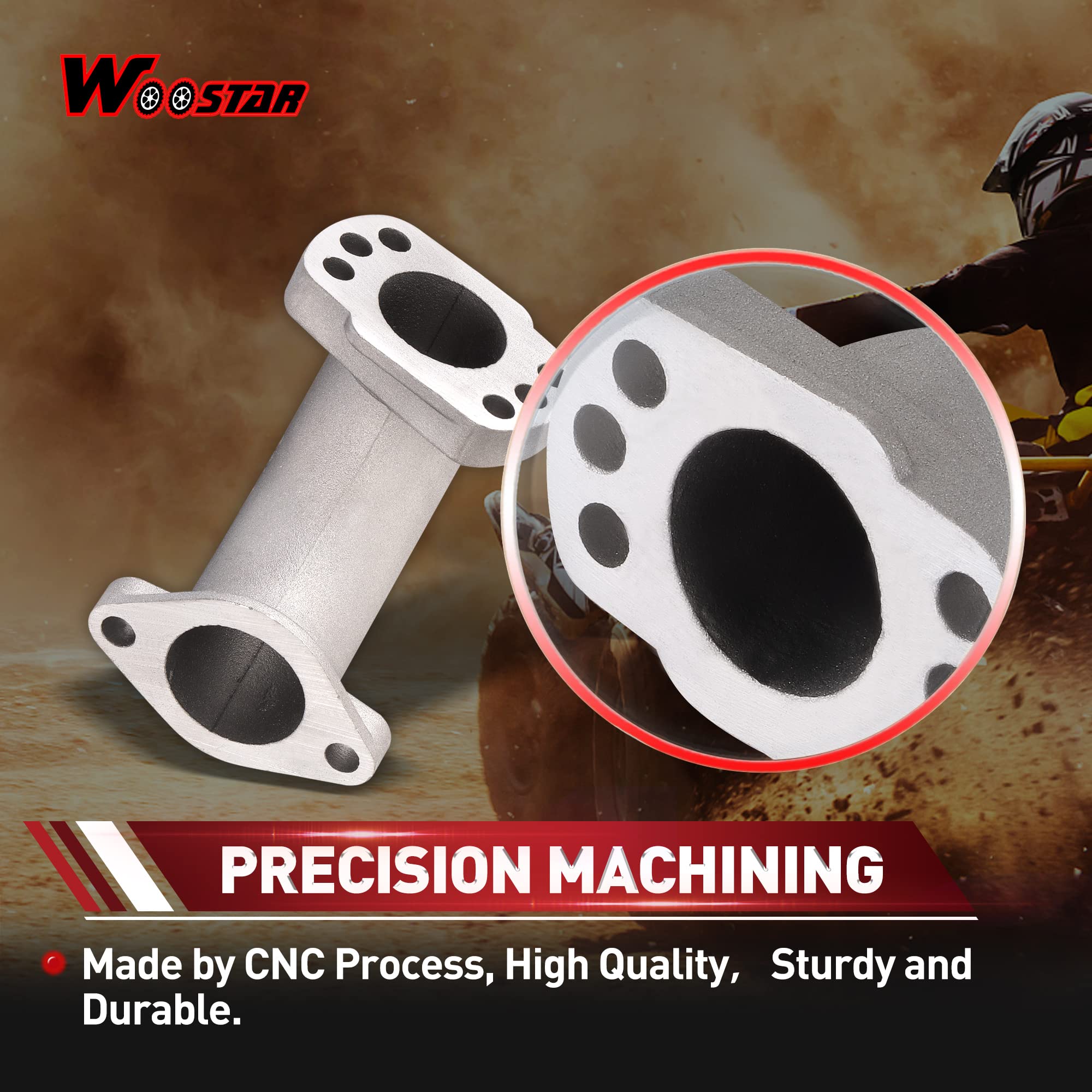 WOOSTAR 28mm Tubo Collettore di Aspirazione Sostituzione per YX GPX 150cc 155cc 160cc Motore Pit Dirt Bike