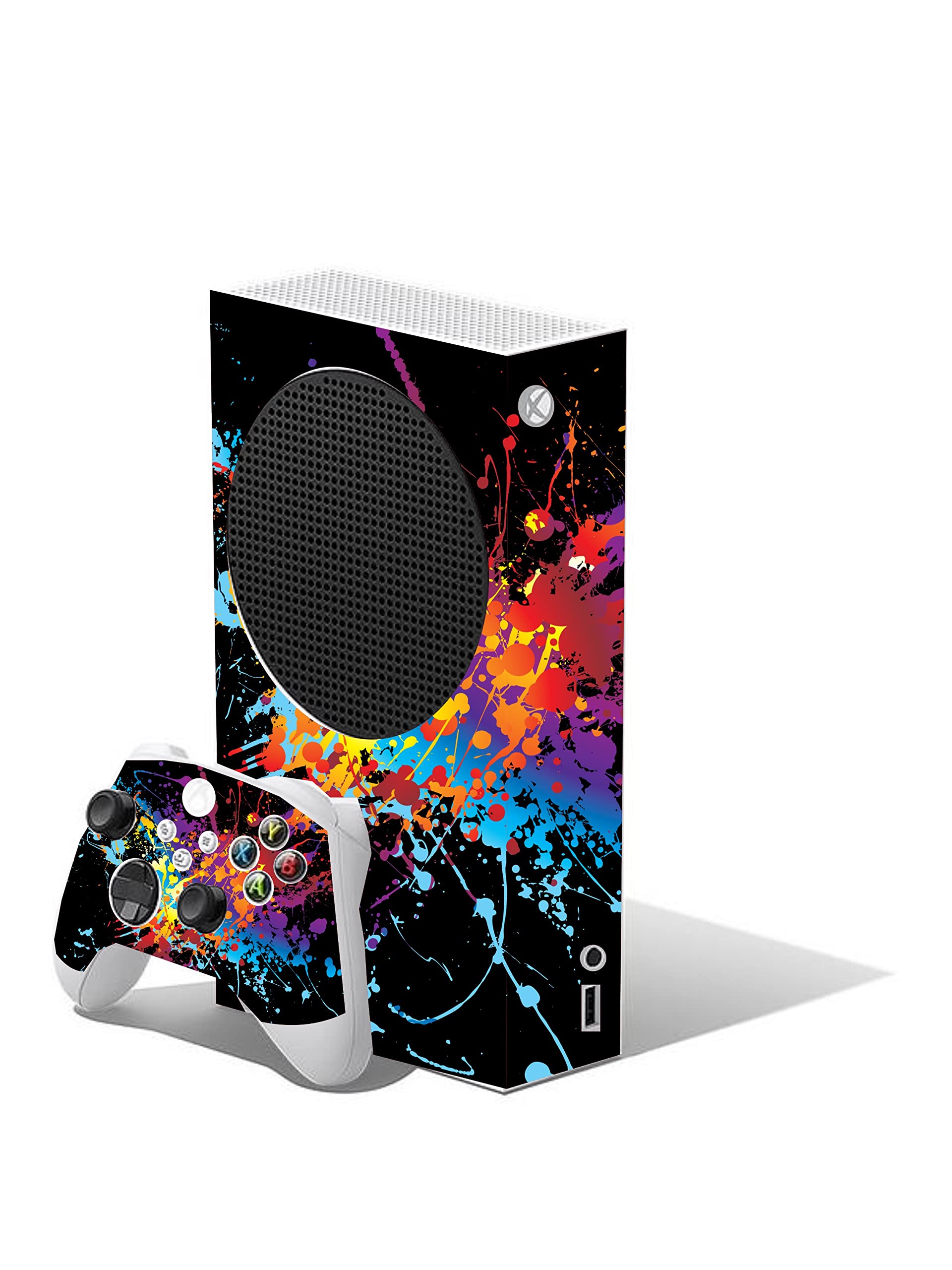 Football Custom Vinyl Skins for Xbox Series S, Wrap Decal Cover Stickers for Xbox Series S Console Controller (Football) — view 11
