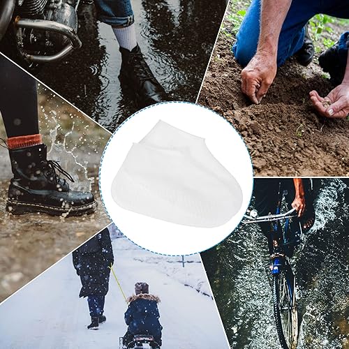 Miniatura 7 de PATIKIL M - Funda plegable de silicona impermeable para zapatos, reutilizable, antideslizante, para botas de lluvia, protectores de zapatos para