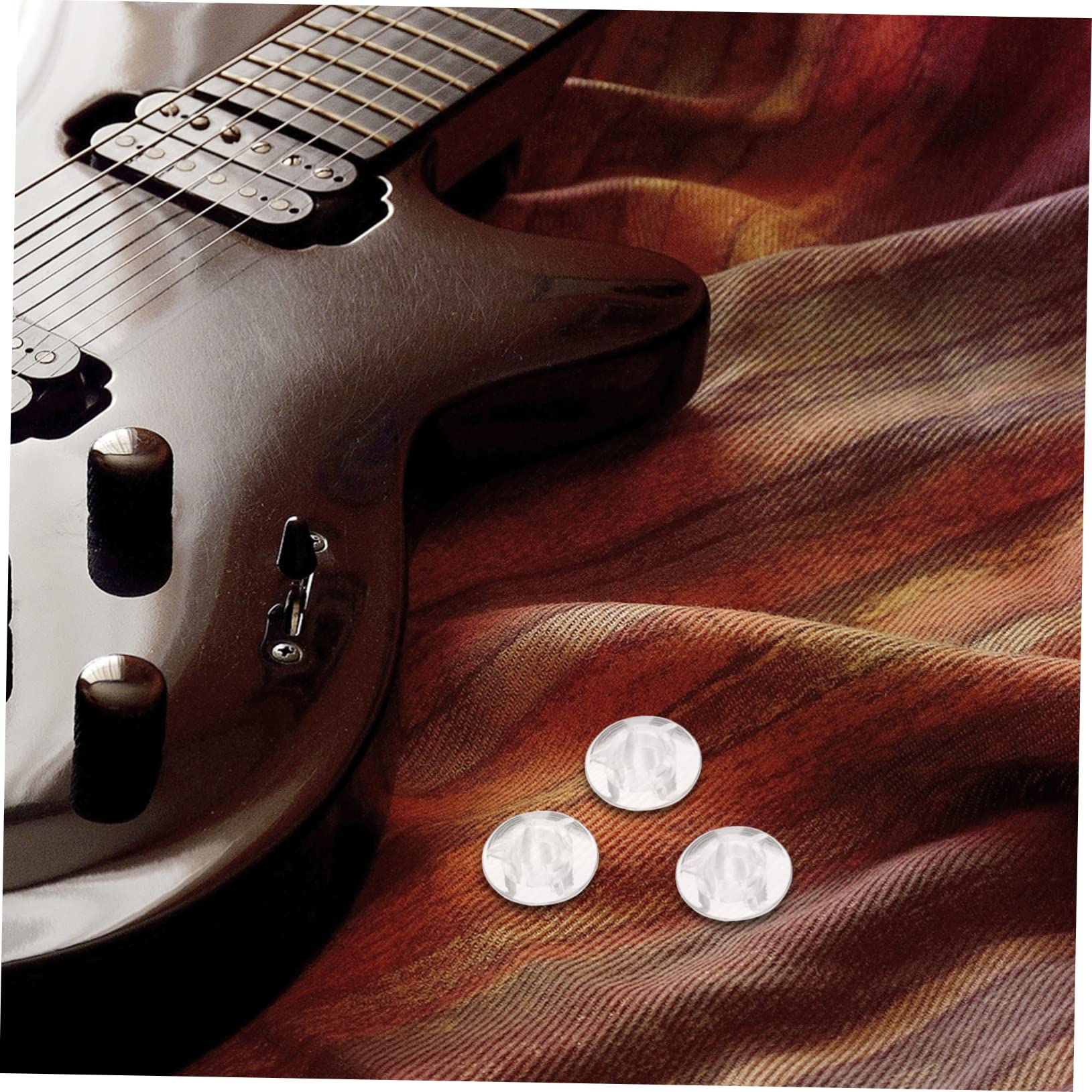 ibasenice 5sets Mushroom Shaped Footswitch Topper for Guitar Effects Pedal Cap Guitar Parts Accessory 12pcs*5