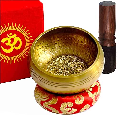 Bol chantant tibétain ~ 7 Métaux, Ø12 cm, originale du