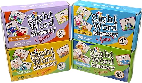 Miniatura 2 de Juego de memoria de palabras a la vistajuego de combinación. Lectura y desarrollo del lenguaje para los grados Pre-Kindergarten a Segundo Grado.