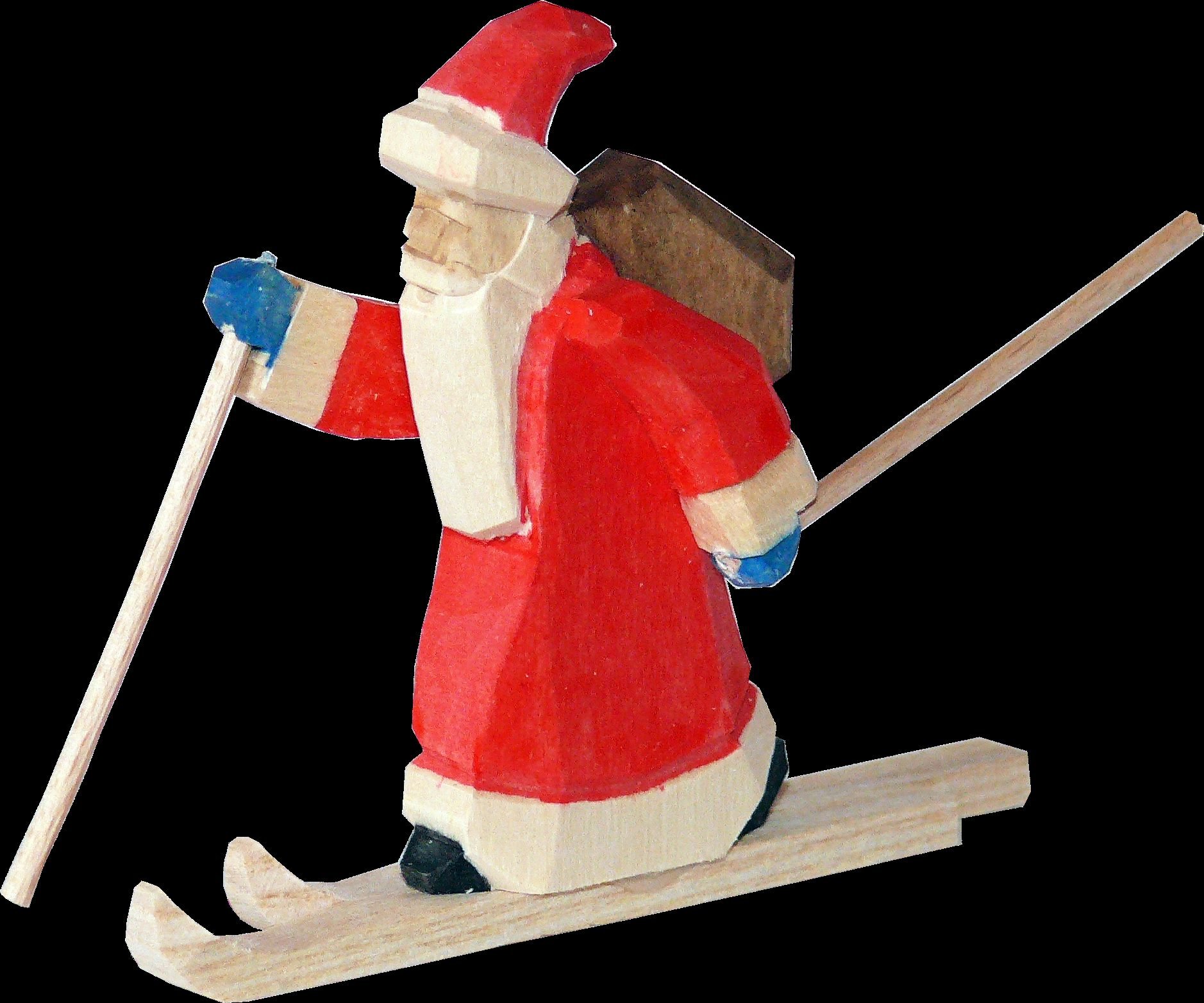 Skieur d'Ore Rudolphs Schatzkiste en bois noble avec relief coloré