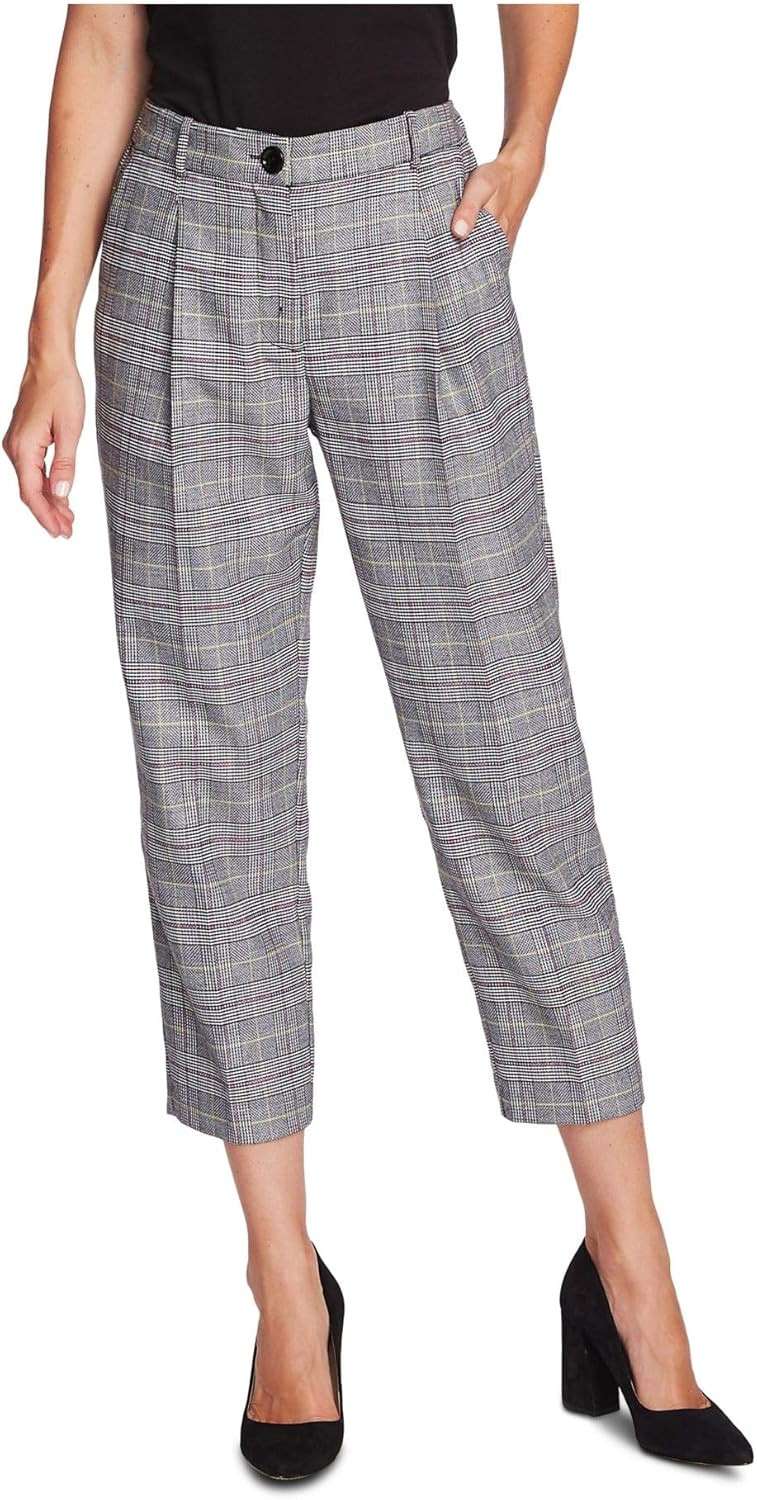 Vince Camuto Colorful Glen Plaid Ankle Pants