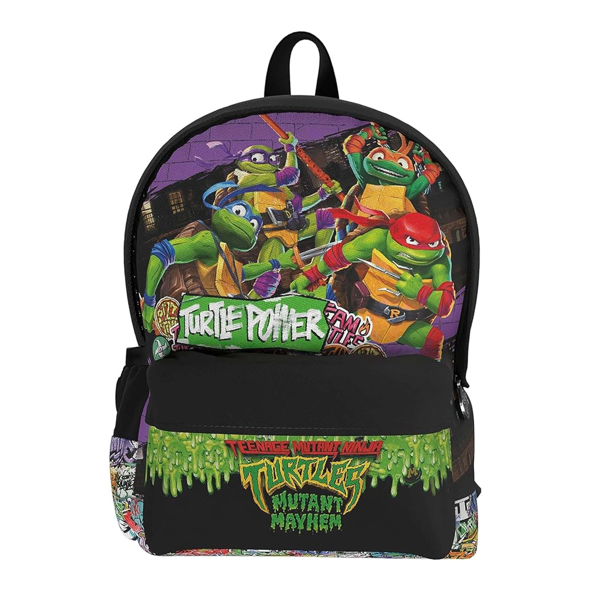 CYPBRANDS Tortugas Ninja Mochila Juvenil Adaptable A Trolley-Mutants, Zaino Unisex-Bambini e Ragazzi, Multicolore, Talla única