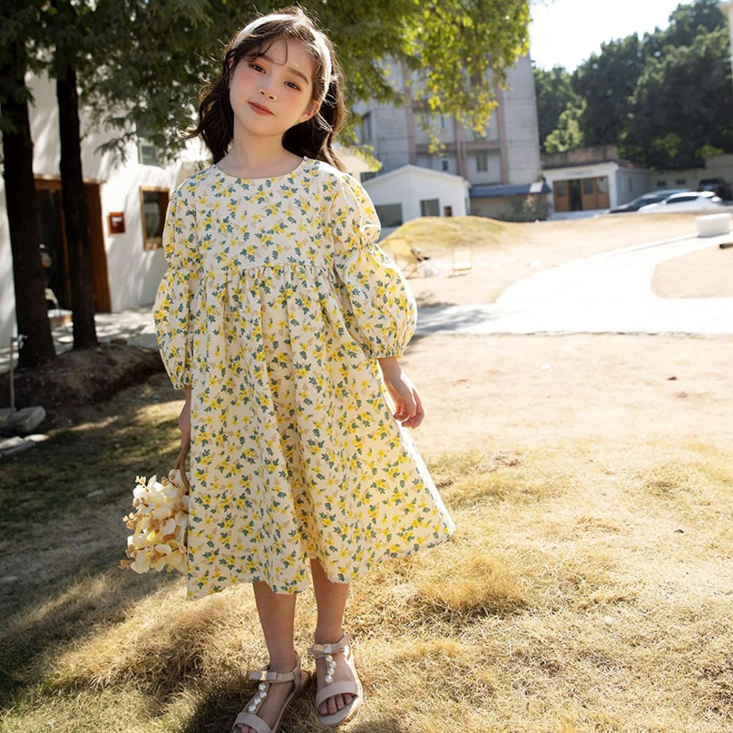 子供服 女の子 ワンピース ドレス 子供ドレス 長袖 秋 結婚式 冬服 女子 小学校 卒業 [KAPE1] 女の子 ワンピース 花柄 キッズ ドレス 長袖 チュニック 発表会 演奏会 結婚式 シフォン かわいい 通園 通学