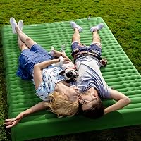 Relefree 140x200 cm kétszemélyes felfújható matrac lábpumpával, vízálló kemping matrac 2