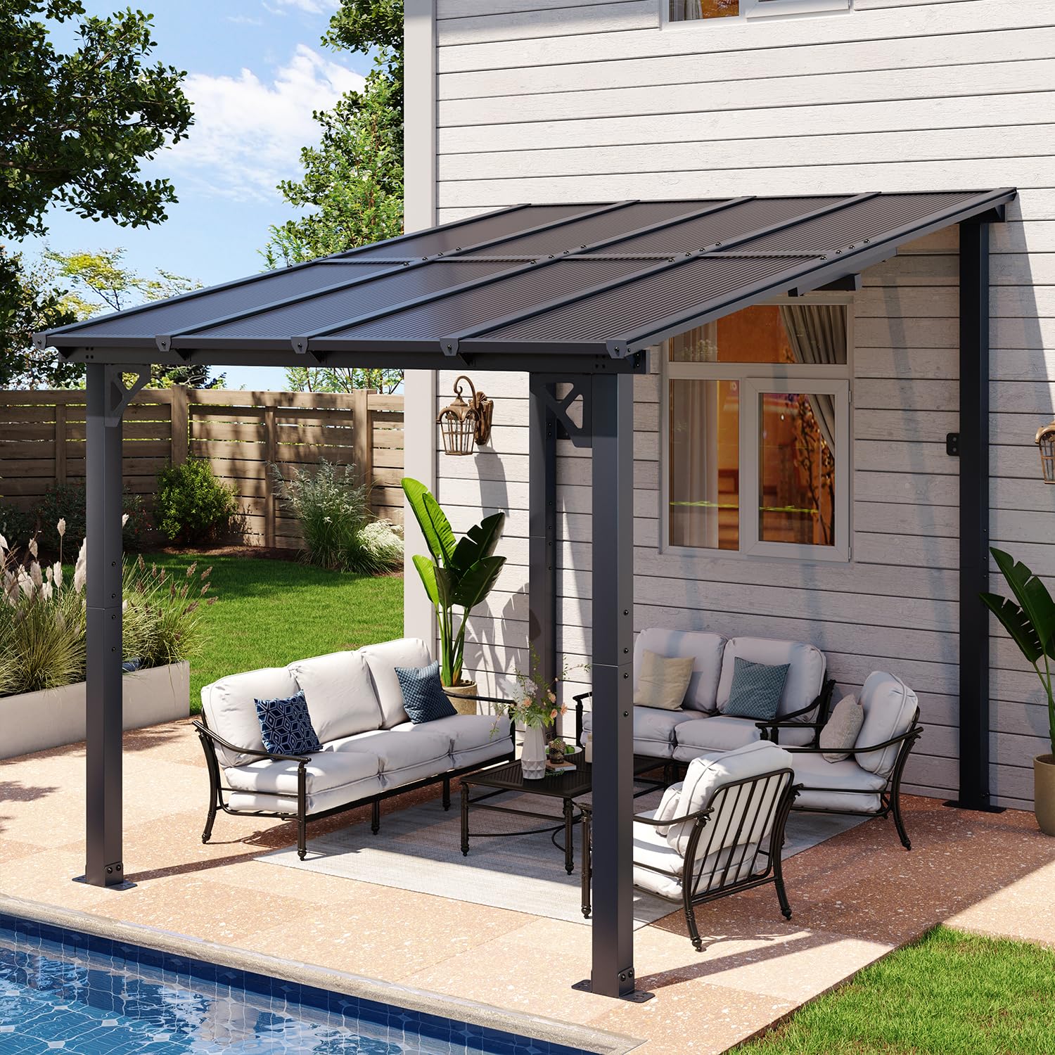 Aoxun Wall Mounted Gazebo