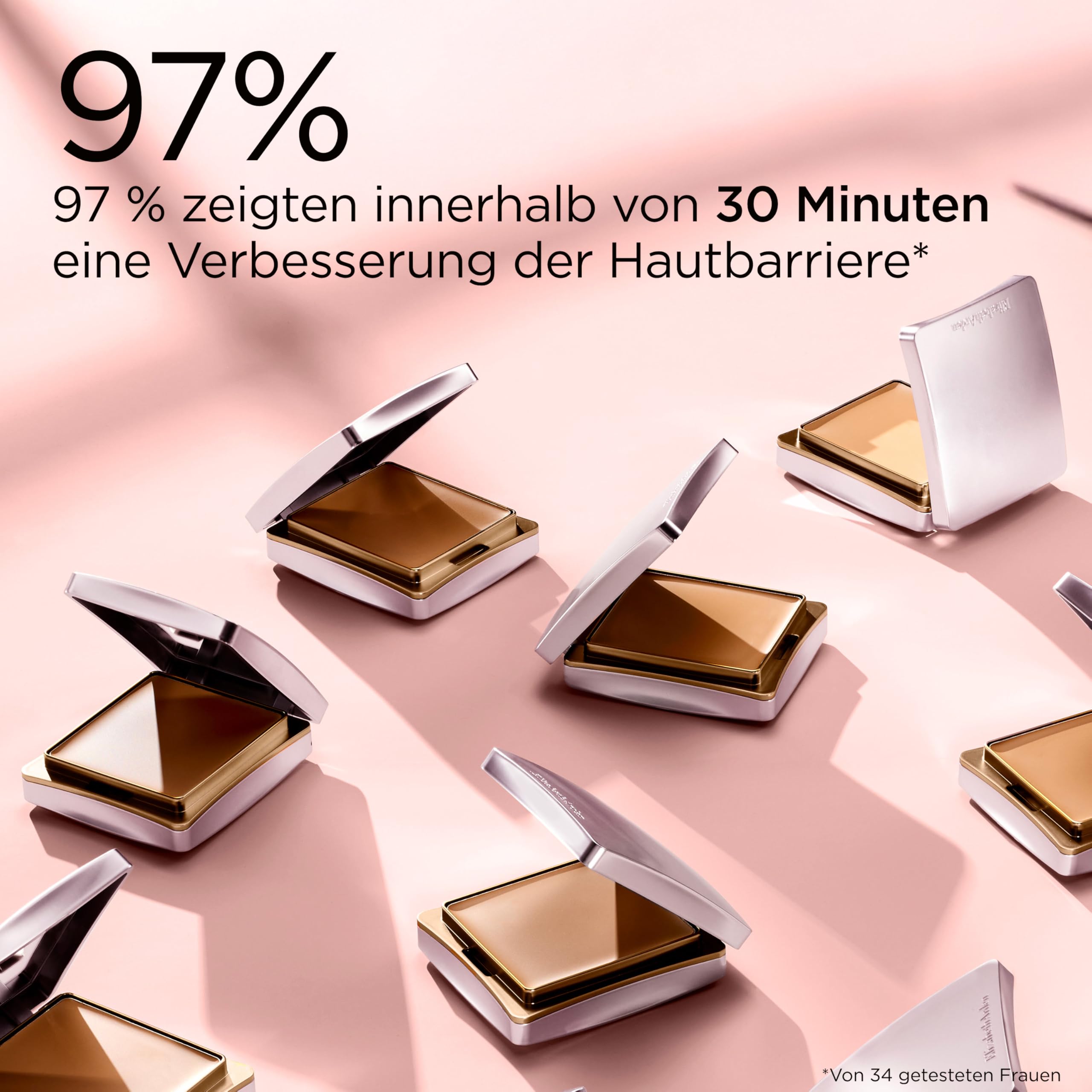 Elizabeth Arden - Flawless Finish Sponge-On Cream, feuchtigkeitsspendende Creme-Grundierung mit mittlerer bis hoher Deckkraft, Diamantpuder & Mikrosphären, in verschiedenen Nuancen, 23g