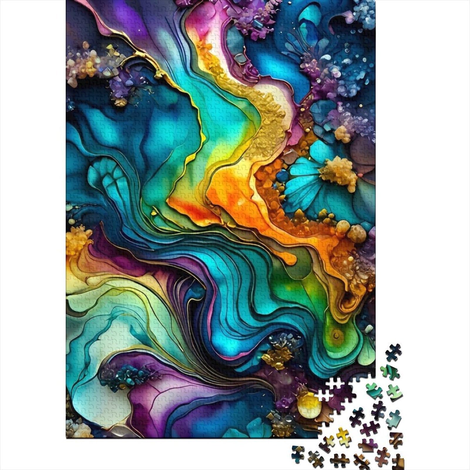 abstract flow 1000pc Jigsaw Puzzle paper for adults Puzzle Game for Family leisure hobby