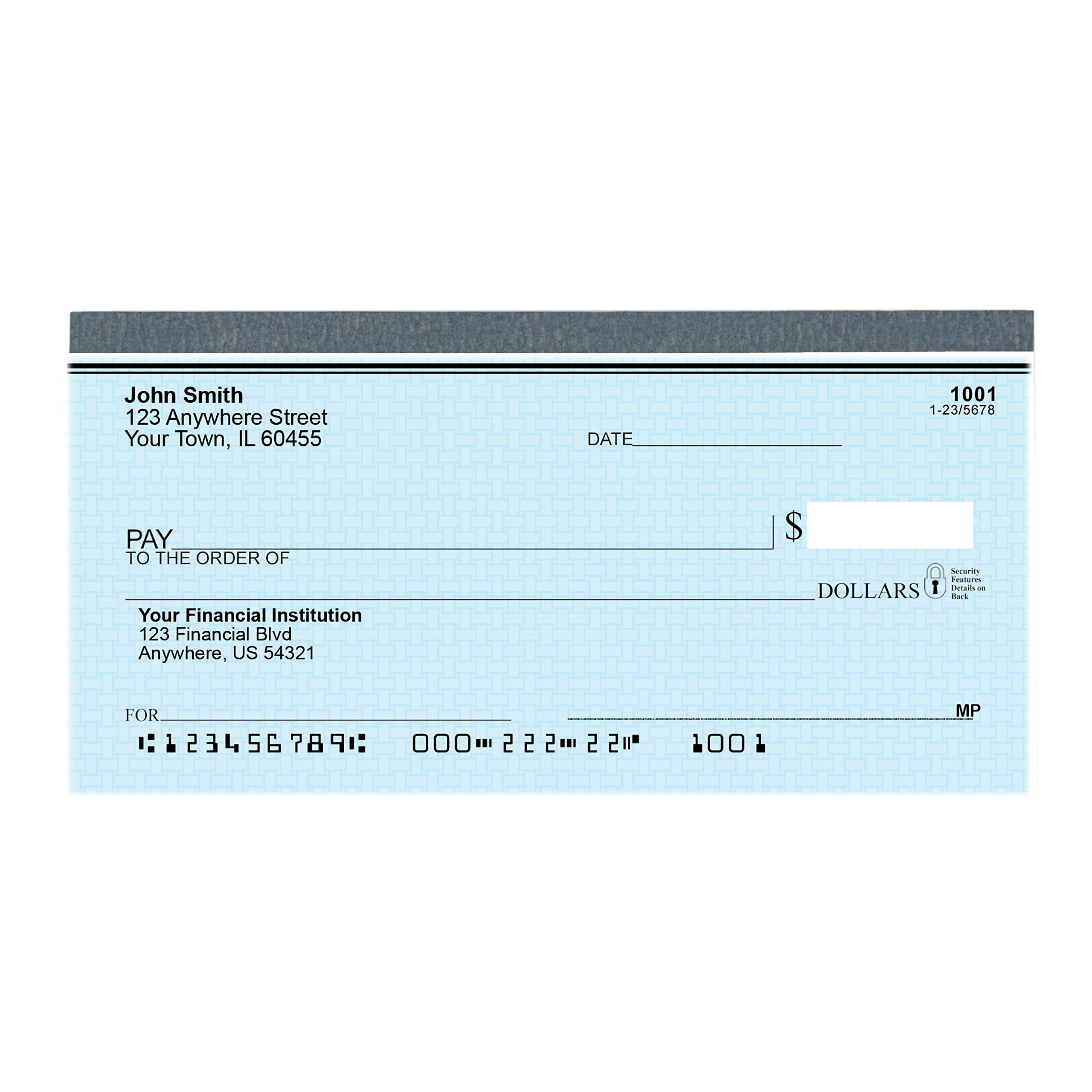 Amazon Com Top Tear Blue Safety Personal Checks Value Priced 1 Box Of Singles Qty 100 Office Products