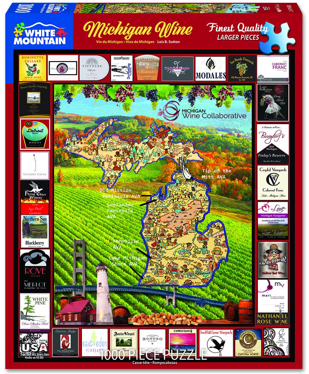 White Mountain Puzzles Michigan Wine - Puzzle da 1000 pezzi