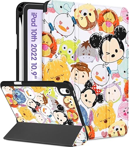 Trendy Fan DSY - Funda para iPad de 10.9 pulgadas 2022 de dibujos animados Kawaii para niñas, niños, adolescentes, niños, mujeres, diseño de fundas