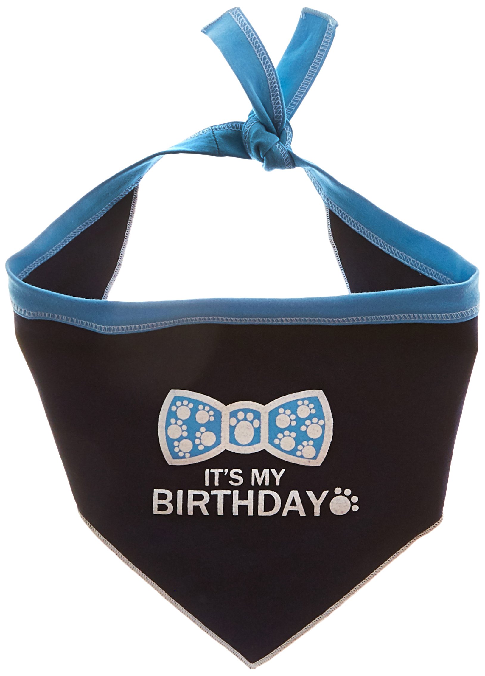 I See Spot It's My Birthday Large Pet Bandana Scarf in Navy