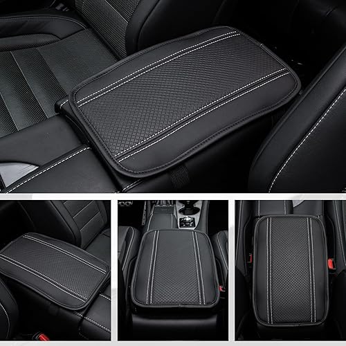 Miniatura 2 de Amiss Almohadilla para consola central de automóvil, funda universal impermeable para caja de asiento de reposabrazos de automóvil, protector de