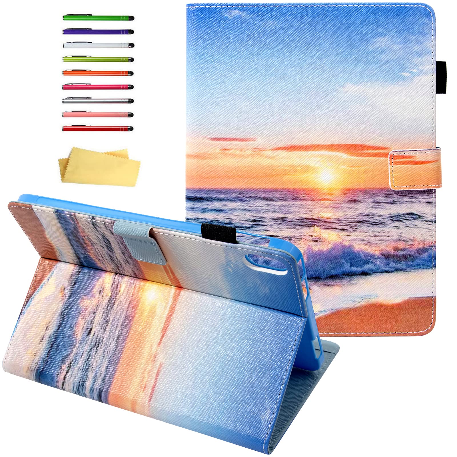 Case for iPad (A16) 11th Generation 11 inch 2025/ iPad 10th Generation 10.9 inch Case 2022, UUcovers Folio Stand PU Leather Wallet Cover with Pencil