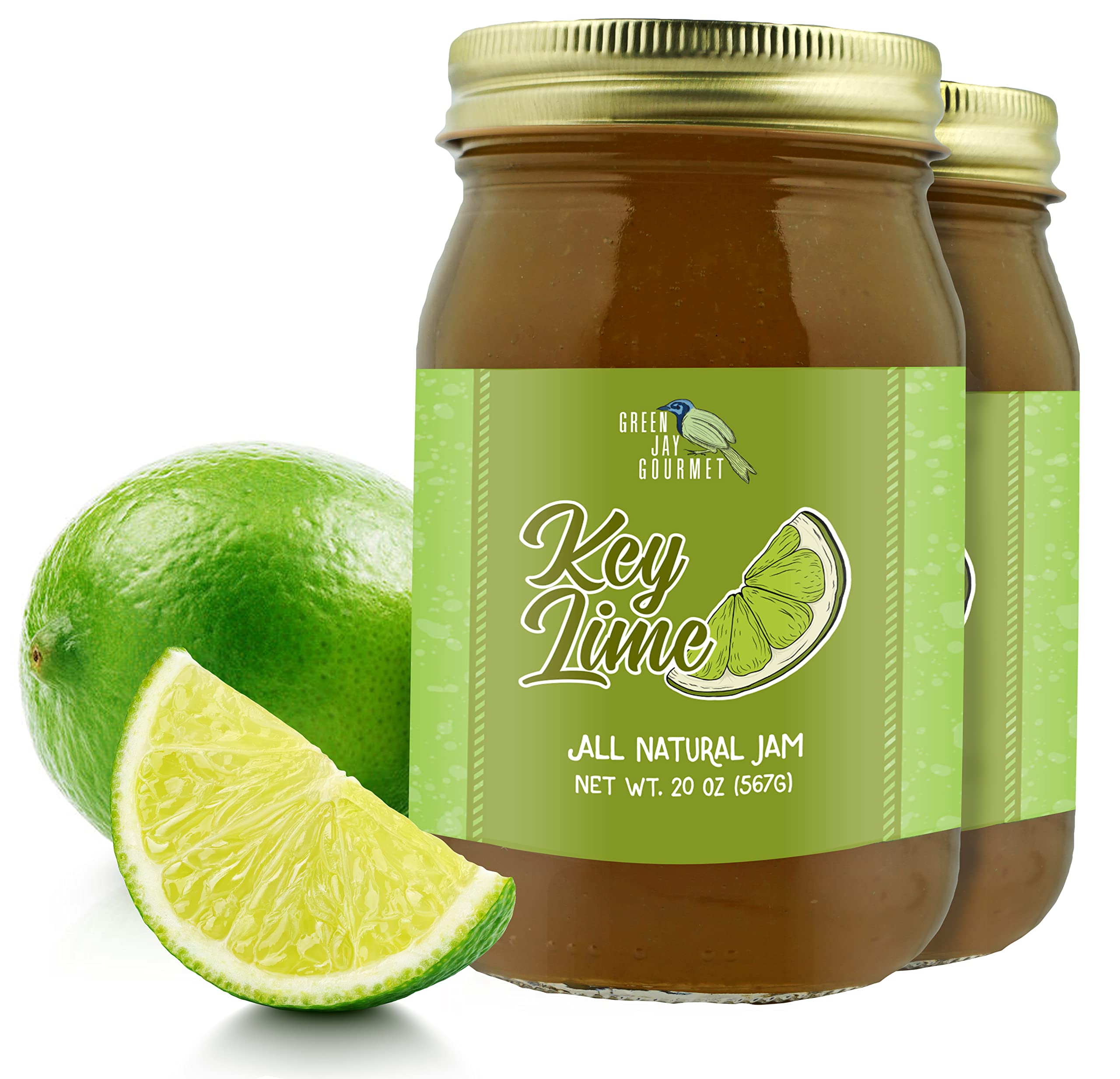 Amazon.com: Green Jay Gourmet Key Lime Jam – All-Natural Lime Jam