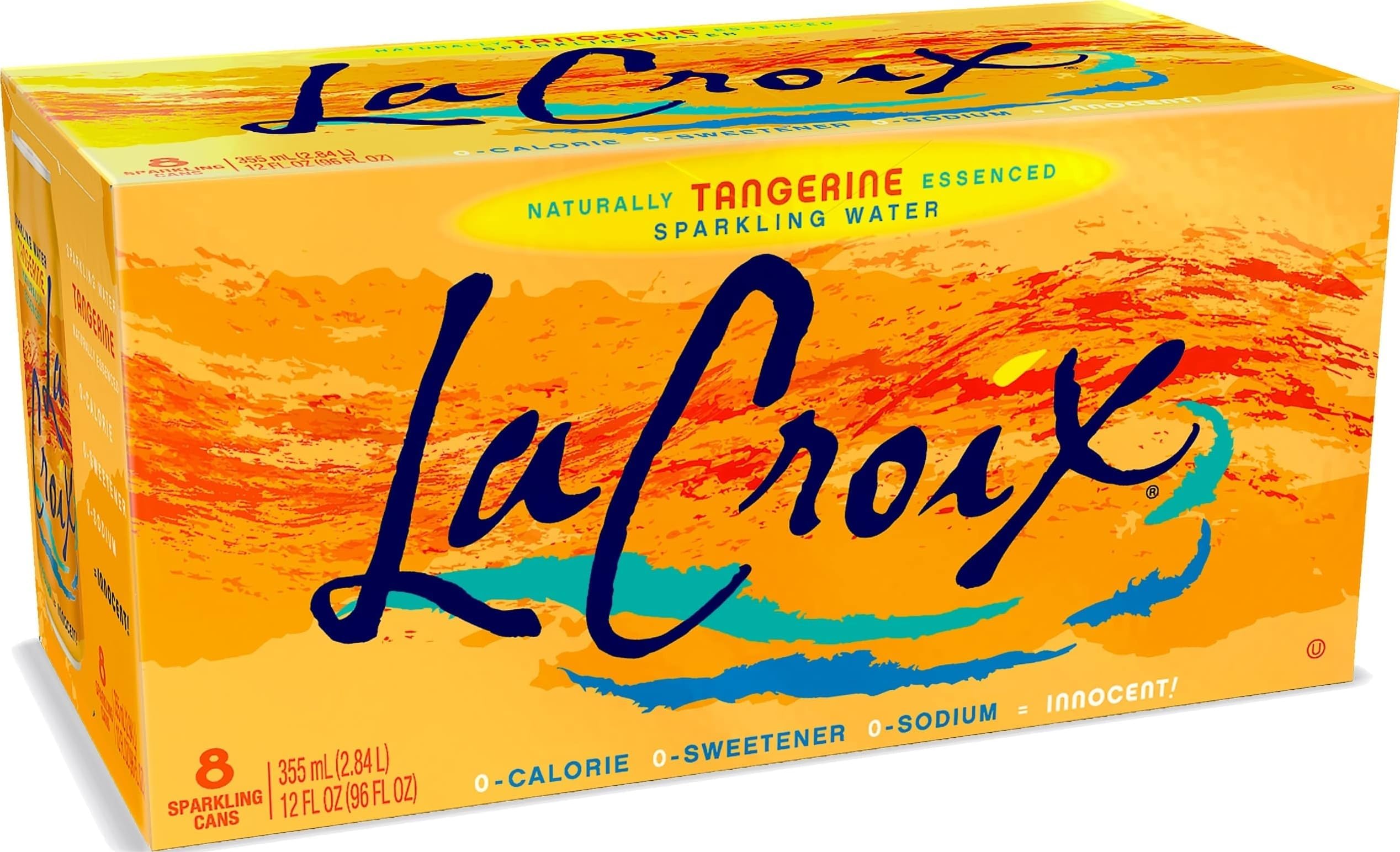 La Croix Sparkling Water, Tangerine, 12 Fl Oz (pack of 8)