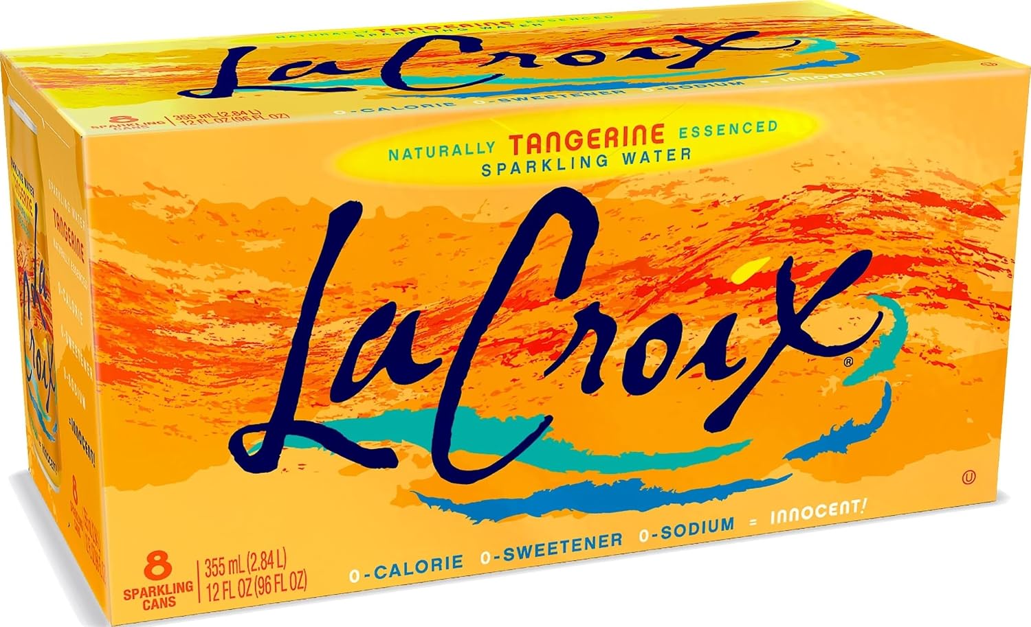 La Croix Sparkling Water, Tangerine, 12 Fl Oz (pack of 8)