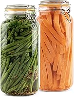 Vista 13 de Galashield Tarros de vidrio con tapas, tarros de almacenamiento de alimentos de 16 onzas con tapas herméticas a prueba de fugas, tarros de cocina