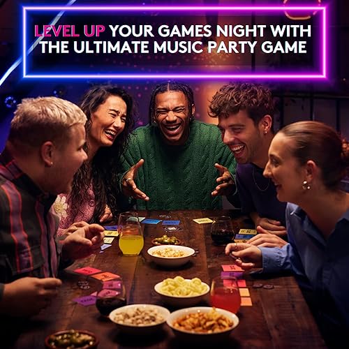 Miniatura 3 de El juego de mesa de fiesta musical, juego de cartas, divertido juego de concursos de música, 2-10 jugadores - Más de 300 éxitos musicales icónicos -