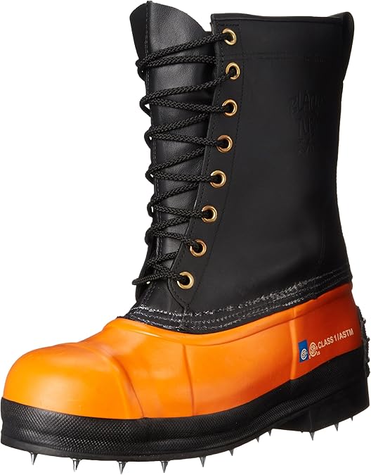 Viking Footwear Black Tusk Caulk Waterproof Steel Toe Boot