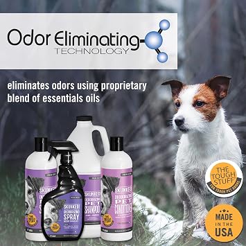 Nilodor SKUNKED Deodorizing Dog Shampoo, 1 Gallon - Powerful Odor Relief with Essential Oils, Mild & Non-Irritating, Deep-Clean Formula for Dogs
