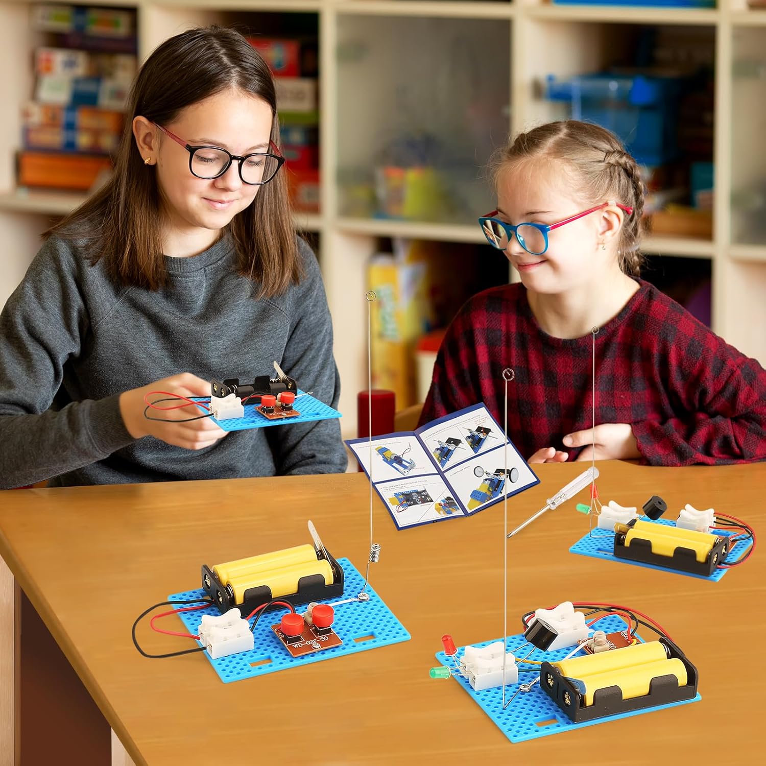 3 Set Telegraph STEM Kits Bulk, Science Kits for Kids Age 8-12, Engineering STEM Building Toys for Boys Ages 8-13, Crafts for Boys Girls 8-10, Build A Coding Robot 10-12