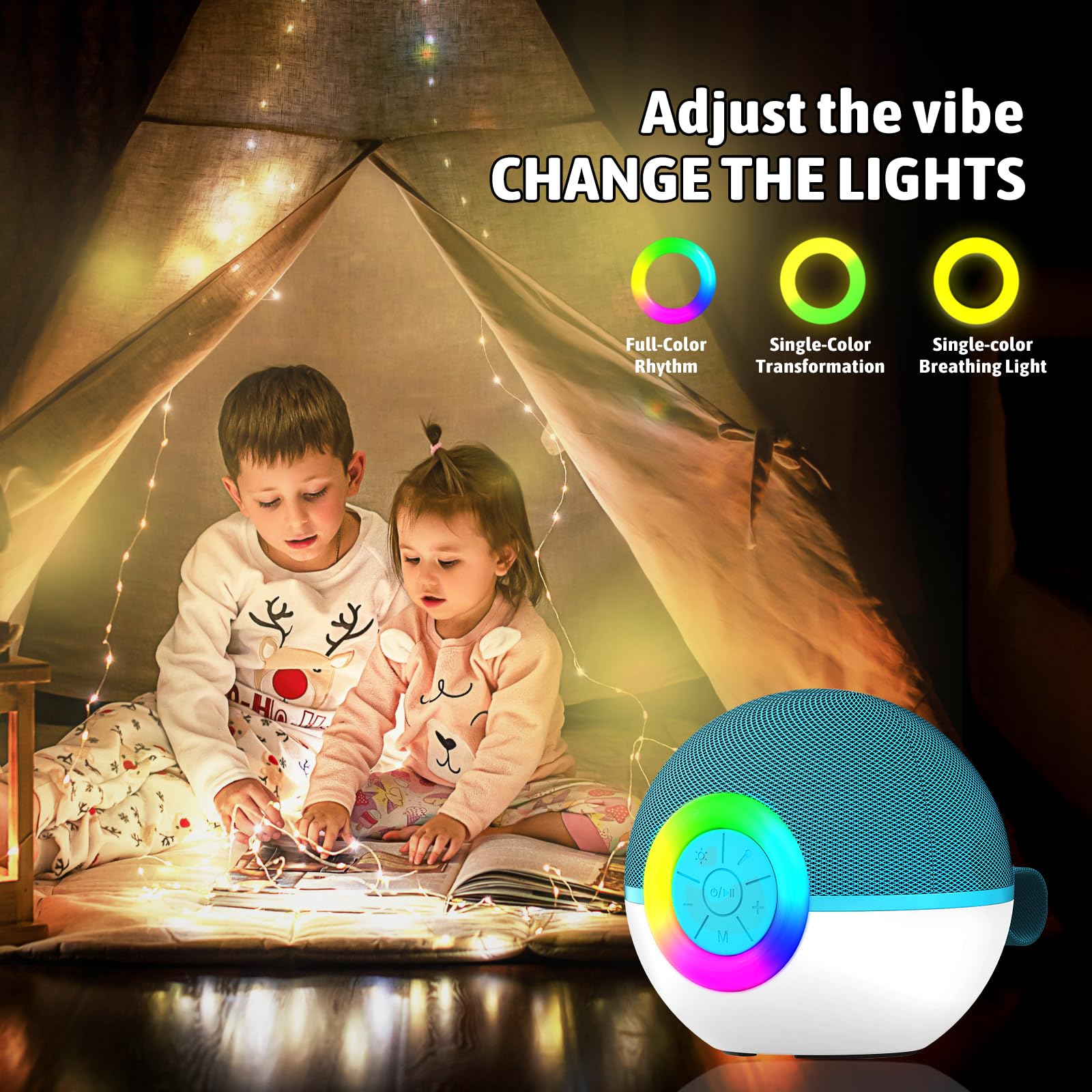 Microfono Karaoke per Bambini, Giocattolo con Cassa Bluetooth Portatile and Microfono, Luci LED e 6 Effetti di Cambio Voce, Regalo per Bambine e Ragazzi 4-12 Anni (Green-1 Mic)