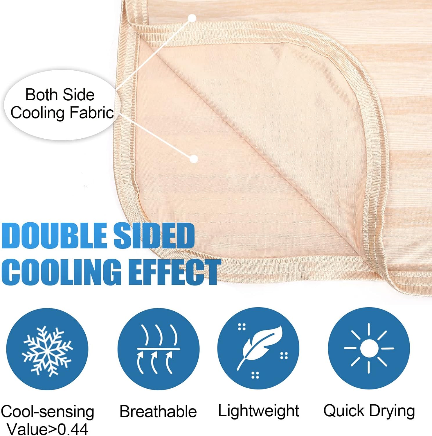 Ailemei Direct Cooling Throw Blanket for Hot Sleepers,Double Sided Cold Effect, Lightweight Breathable Summer Bed Blanket for Couch,Transfer Heat to Keep Body Cool Night Sweats,50"x70"