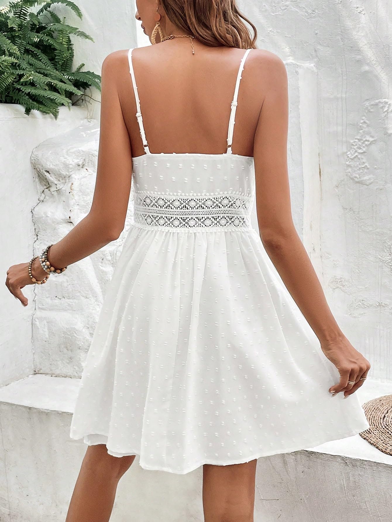ivory lace skater dress Found Love Corset Rhinestone Lace Skater Dress