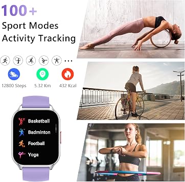 Smart Watch 45mm for Women Men(Dial/Answer Calls), 2.0 Fitness Tracker Watch with Heart Rate/Blood Pressure/Blood Oxygen Monitor for Android iOS