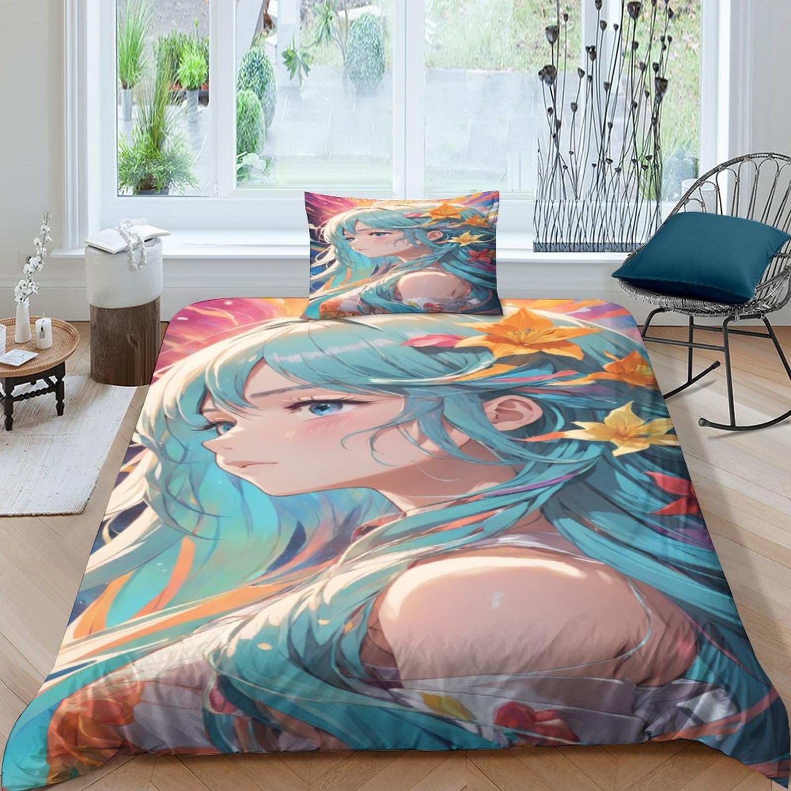 Parure de lit 135x200 housse de couette garçon et adulte ensemble de literie single avec taie