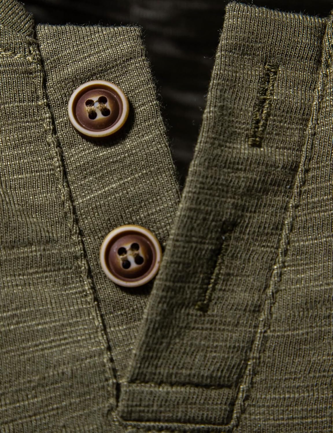 JEMITOP Men's Stretchy Short Sleeve Henley T-Shirt Casual Cotton 2 Buttons Notch Neck Tee Shirts - Image 4