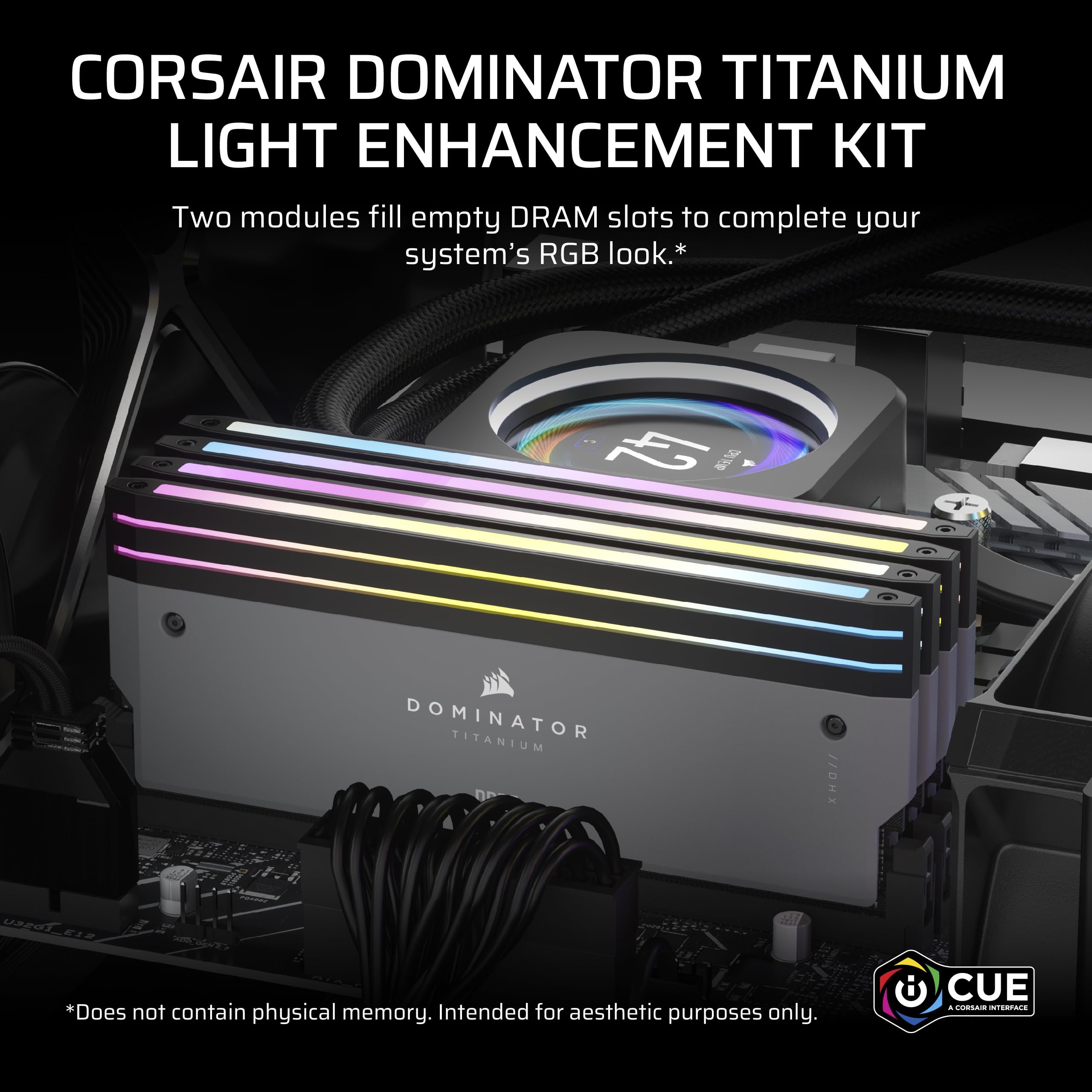 DOMINATOR CORSAIR 64GB Memory Computer DDR5 RGB Titanium Dominator CORSAIR RGBライトエンハンスメントキット メモリー
