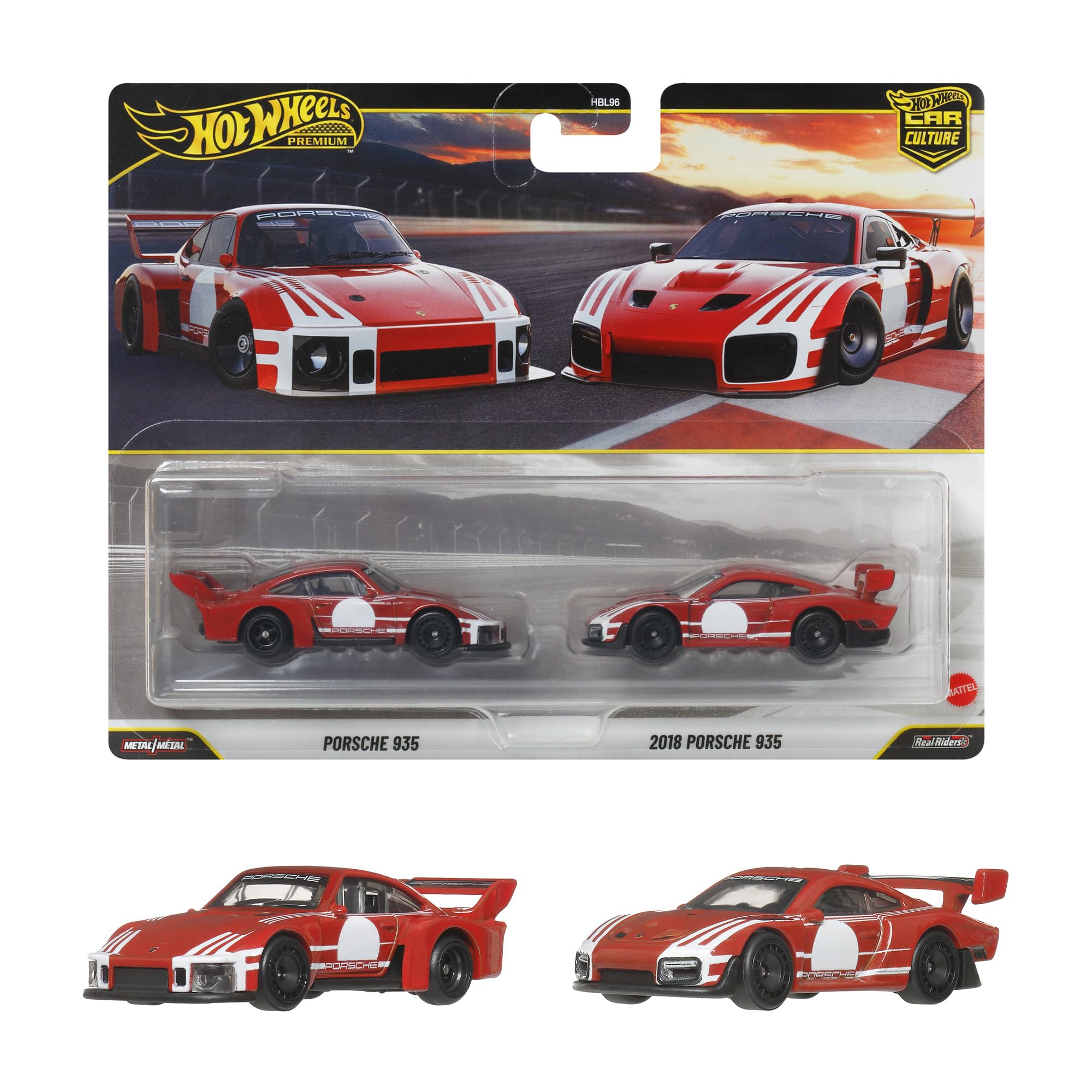 Amazon | ホットウィール(Hot Wheels) プレミアム2パック ポルシェ 935